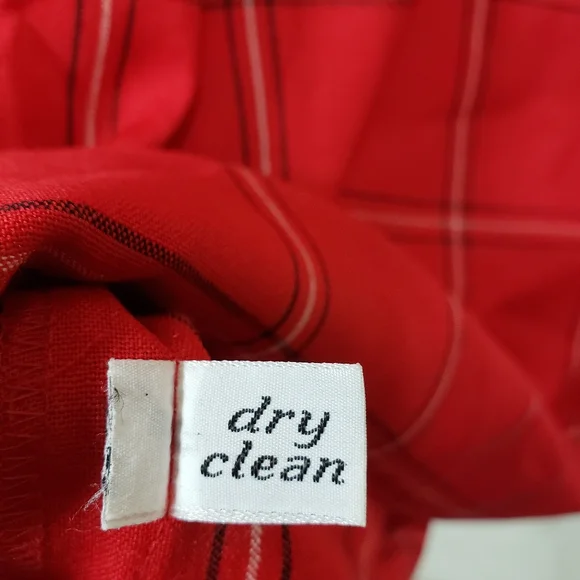 70's Vintage gold label Pendleton plaid button front dress with pockets … - Picture 8 of 16